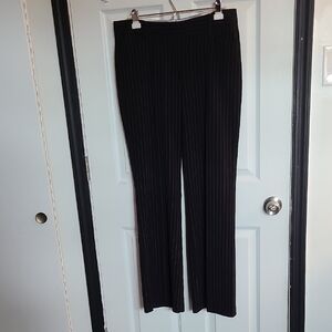 Black Pinstripe Women's Pants